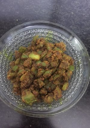 A picture of Besan capsicum.