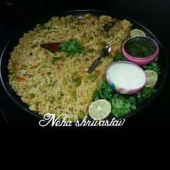 A picture of Veg biryani.