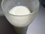 Batido de vainilla y plátano