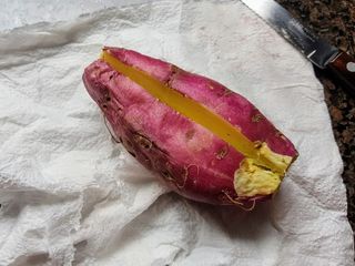Batata Doce no Microondas