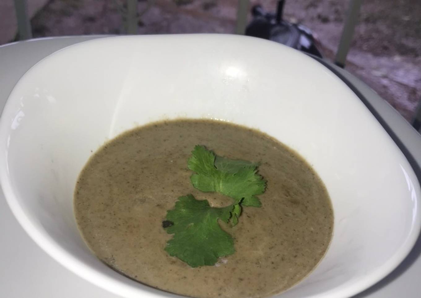 Crema de champiñones