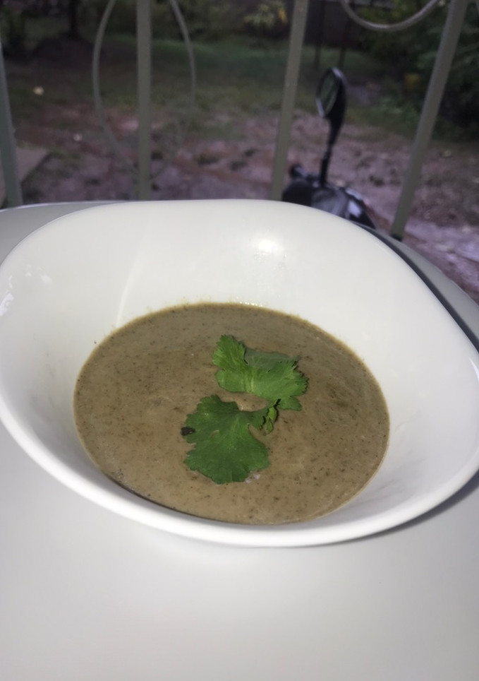 Una foto de Crema de champiñones