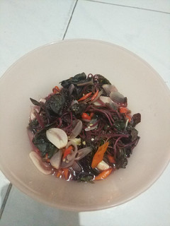 Foto resep Tumis bayam merah