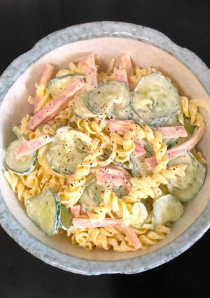 Hình của món Macaroni Salad - Nui trộn sốt mayonnaise.