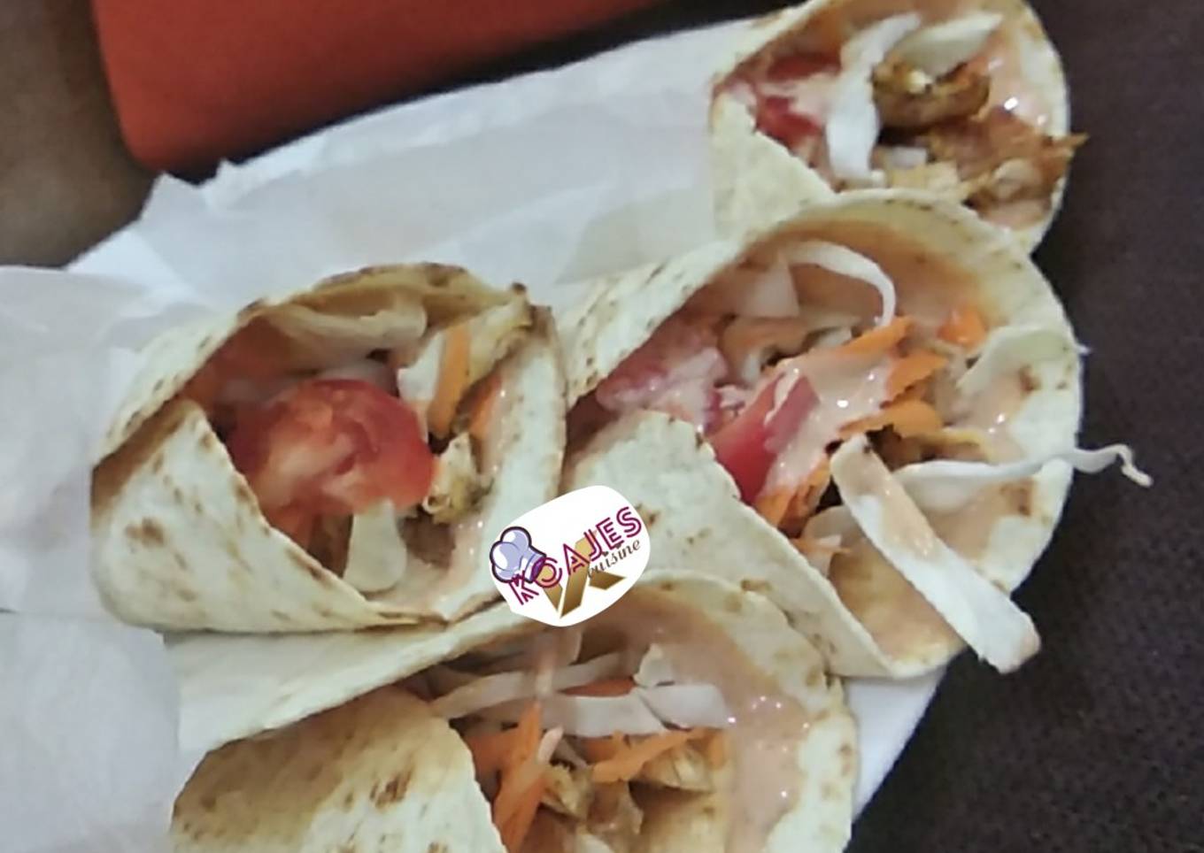 Simple tortilla shawarma
