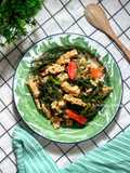 Tumis Tempe Kangkung Putih Telur