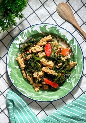 Foto resep Tumis Tempe Kangkung Putih Telur