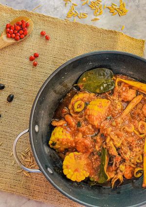 Foto resep Udang cumi saos padang