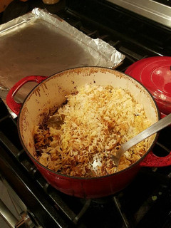 A picture of Chicken Biryani.