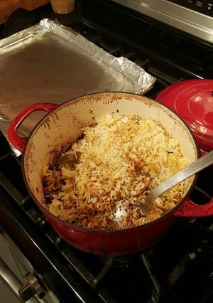 A picture of Chicken Biryani.