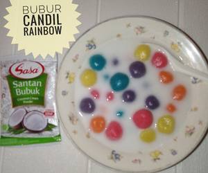 Masakan Populer Bubur Candil Rainbow Sedap