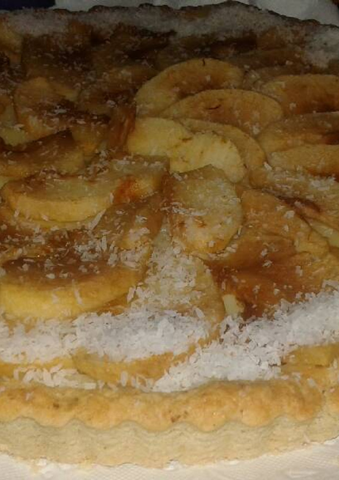 Una foto de Tarta de manzana con crema pastelera