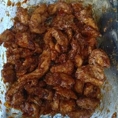 A picture of BBQ chicken breast.
