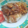 Ayam bumbu sambal rujak (pedas, asam, manis, gurih)