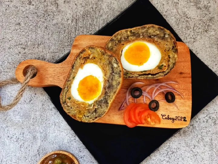 Cara Simple Menyiapkan Resep  Hashed Brown Scotch Eggs yang Enak Banget, Enak