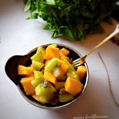 Kiwi & mango healthy fruit salad.. A picture of Kiwi & mango healthy fruit salad...