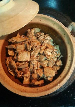 Hình của món Sườn non chay ram mặn.