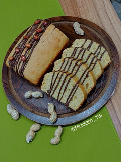عکسی از دستور کیک کره بادامزمینی🥜