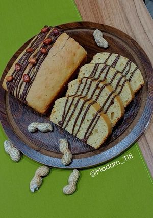 عکسی از دستور کیک کره بادام‌زمینی🥜