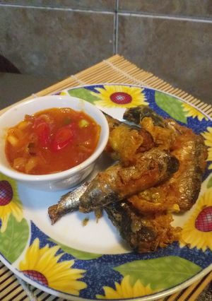 Foto resep Ikan Sarden Goreng dengan saus