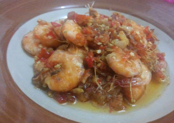 Sambal udang pedas manis ala mirza