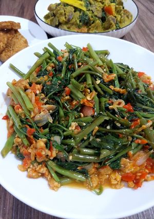 Foto resep Sambal Tempe Kangkung