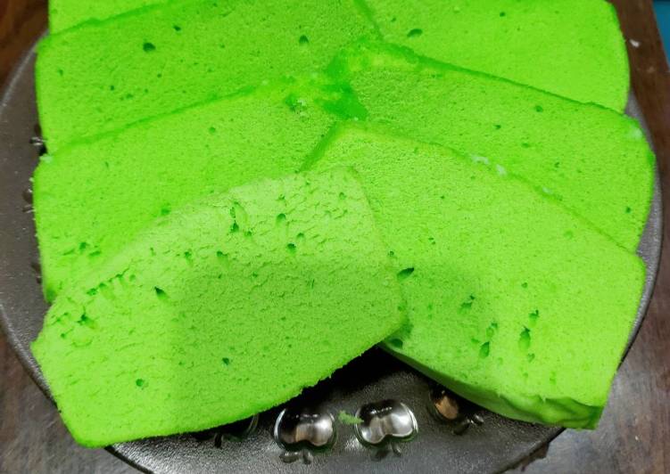 Cara Membuat Bolu Pandan Kukus No Mixer Anti Gagal