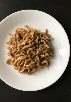 Hình của món Nấm sò xào.