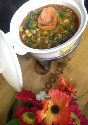 A picture of Baigan ka bhurta.