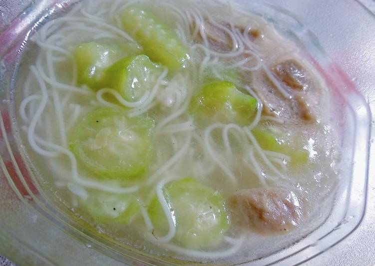 Resep Sop oyong misoa bakso Sederhana