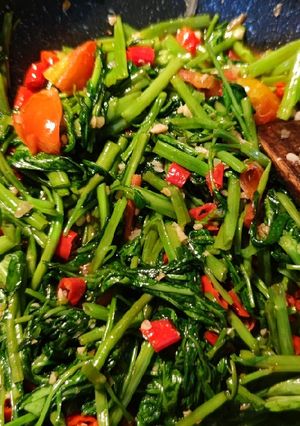 Foto resep Cah kangkung simple