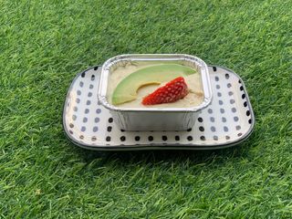 Ketogenic avocado cream cheese tart