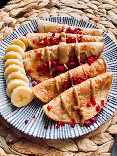 Una foto de Crepes esponjosos