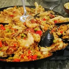 Seafood Paella A picture of Seafood Paella.