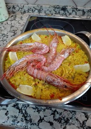 Foto principal de Arroz con calamares y gambones