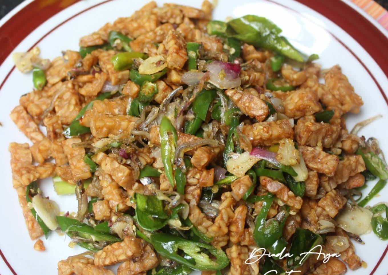 Tumis Tempe Teri Cabe Ijo