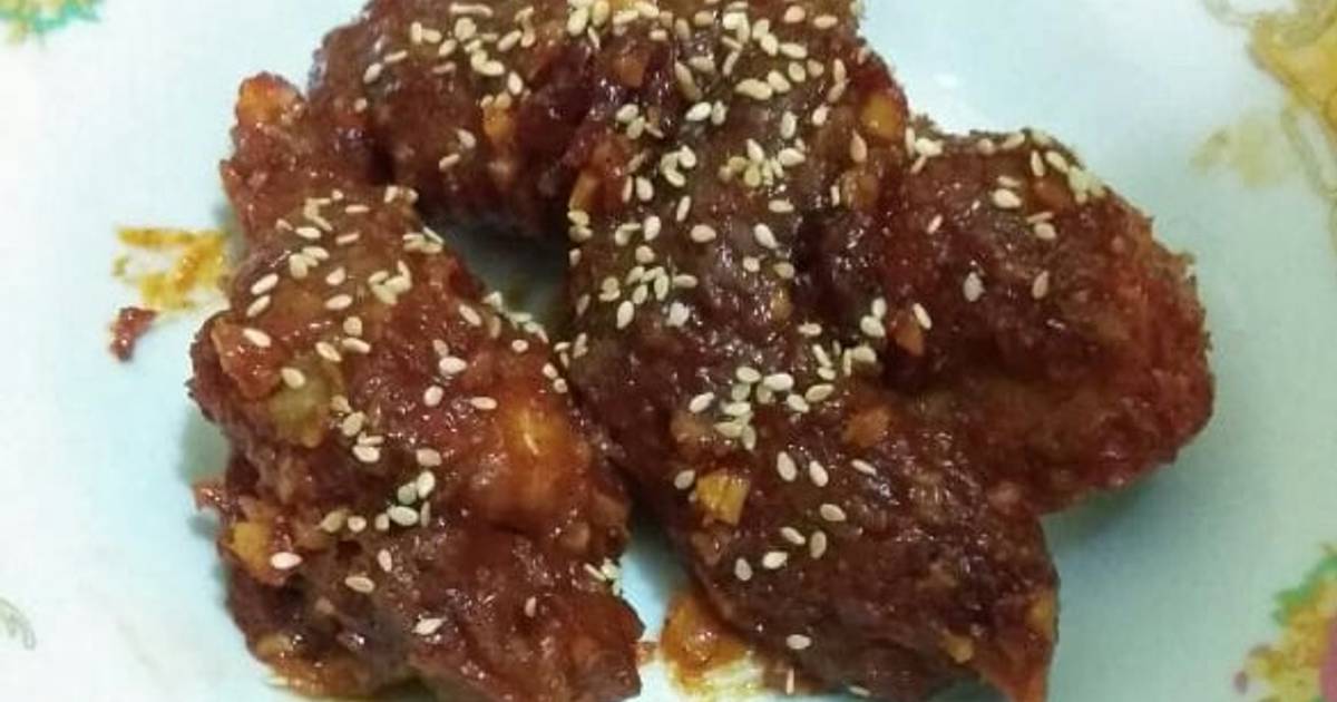 Resep Ayam pedas/ spicy chicken ala richesee oleh wika 