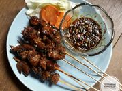 Gambar sate kambing bumbu kecap