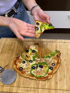 Una foto de Base de pizza de lentejas