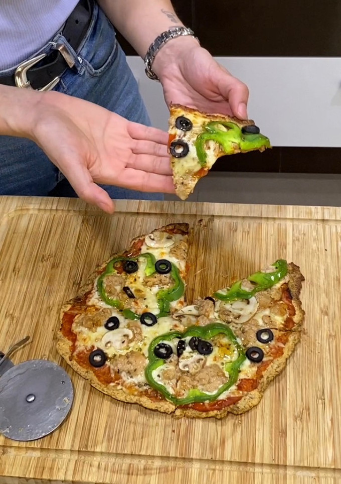 Una foto de Base de pizza de lentejas
