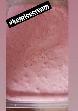 Foto resep #Keto strawberry ice cream
