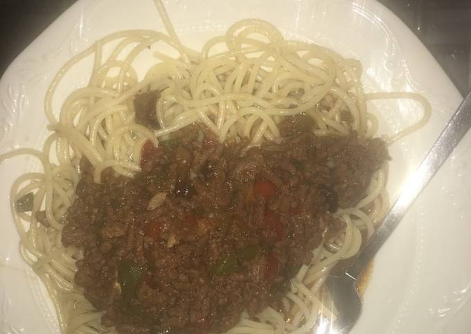 Recipe of Speedy Spaghetti and mince - New Recipes