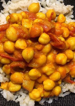Une photo de Pois chiche au curcuma