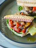 Cogollos de Tudela con escalivada y caballa 🥬 🍆 🫑 🧅 🐟