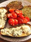 Bifes de garbanzos y berenjenas con Roque