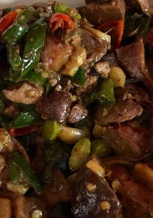 Foto resep Oseng Hati Ayam Kentang Tempe Petai