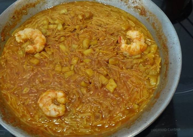 Receta de fideuá del señorito o fideuà del senyoret