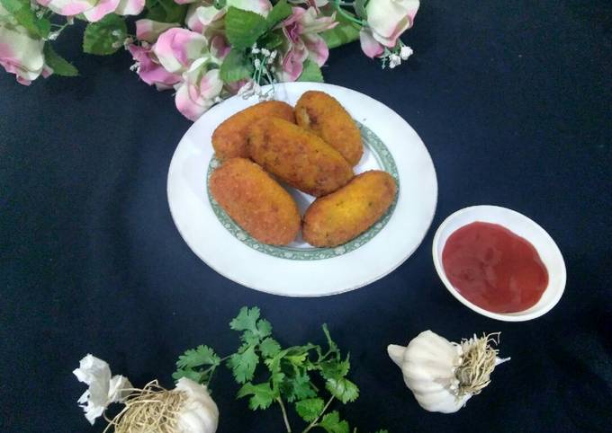 Delicious Food Mexican Cuisine Potatoes cutlets