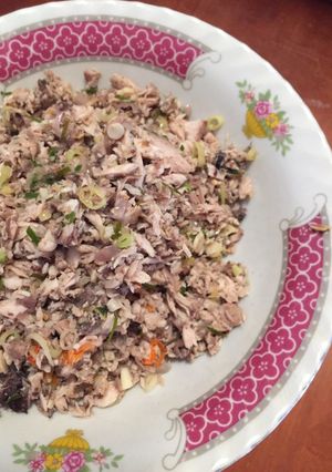 Foto resep 044. Ikan Tongkol Suir Sambal Matah