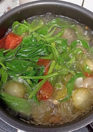 Foto resep Asem-Asem Ikan Patin dengan Kangkung